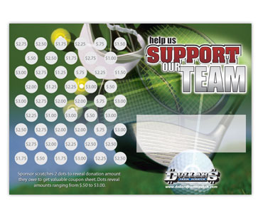 Golf Scratch Cards