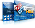 Cheerleader Dominos Fundraising Cards