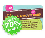 Dinner and a movie Cards