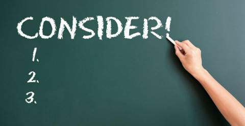 3 Things to Consider