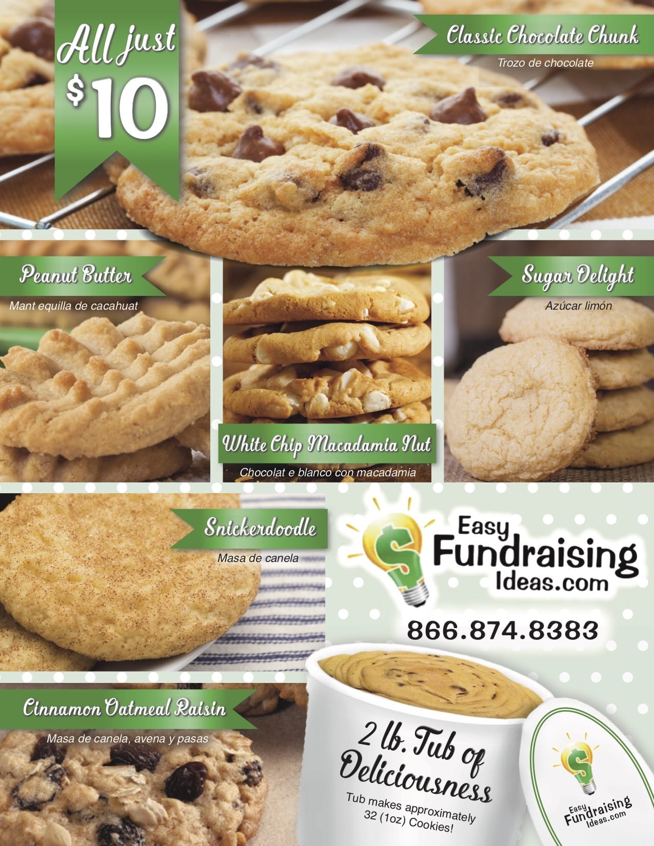 10 Frozen Cookie Dough Tub Fundraiser Easy Fundraising Ideas